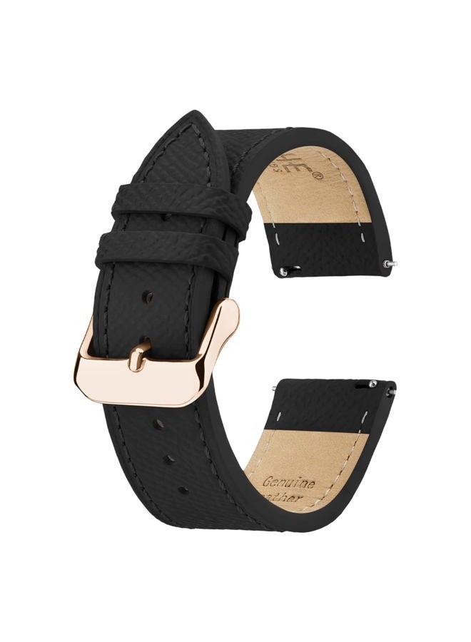 Ritche Christmas Gift Quick Release Brown Leather Watch Bands for Omega x Swatch Moonswatch for Men Women 20mm Watch Band Replacement Compatible with Samsung galaxy watch 4/5, White Elephant Gifts, - Image 1