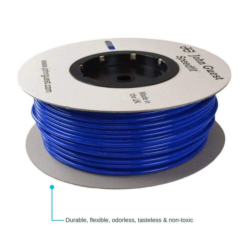 John Guest 3/8 Inch x 25 Feet LLDPE Tubing, Flexible Water Tubing for Plumbing, Blue, PE-12-EI-025F-B - Image 3