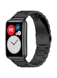Generic Stainless Steel Watch Band Wristband Compatible For Honor ES (Black)  - Image 2