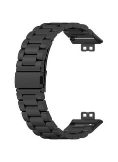 Generic Stainless Steel Watch Band Wristband Compatible For Honor ES (Black)  - Image 1