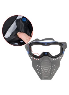 KASTWAVE Tactical Mask with Goggles, Full Mask Protect Eyes Compatible with Nerf Rival, Apollo, Zeus, Khaos, Atlas, Artemis Blasters Rival Mask, for Kids CS Airsoft Shooting Game, 2 PCS  - Image 3