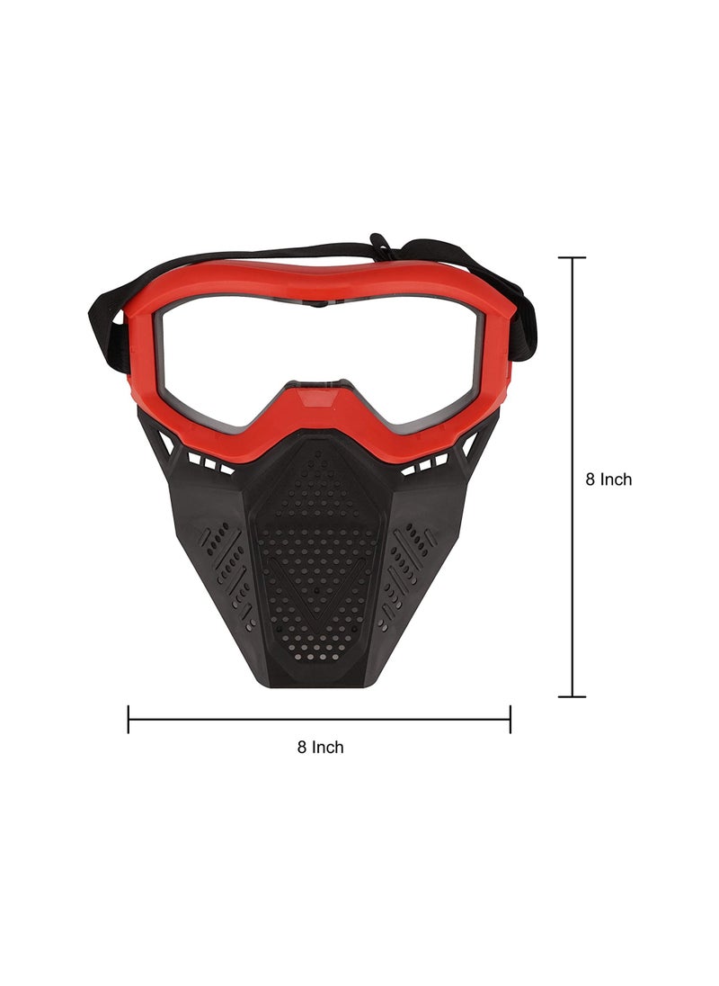 KASTWAVE - Tactical Mask with Goggles, Full Mask Protect Eyes Compatible with Nerf Rival, Apollo, Zeus, Khaos, Atlas, Artemis Blasters Rival Mask, for Kids CS Airsoft Shooting Game, 2 PCS - Image 1