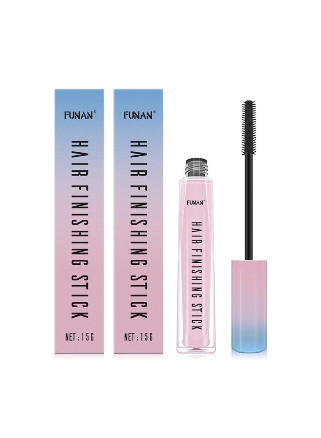 FUNAN Hair Finishing Stick 2 Pack, Flyaway Feel Stick Hair, Small Broken Hairs Finishing Cream, Non-Greasy and Non-Sticky …