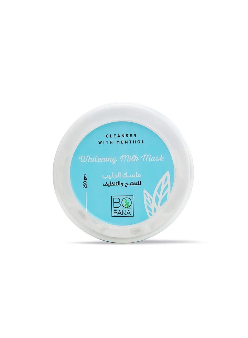 Milk mask for whitening and cleansing with menthol 250 grams – Bobana