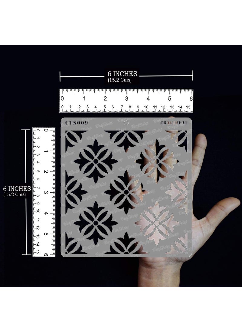 CrafTreat CrafTreat Stencil - Tuberose | Reusable Painting Template for Art and Craft, Mixed Media, Wall Painting, Home Decor, DIY Albums, Card Making and Fabric Painting, 6"X6"  - Image 5