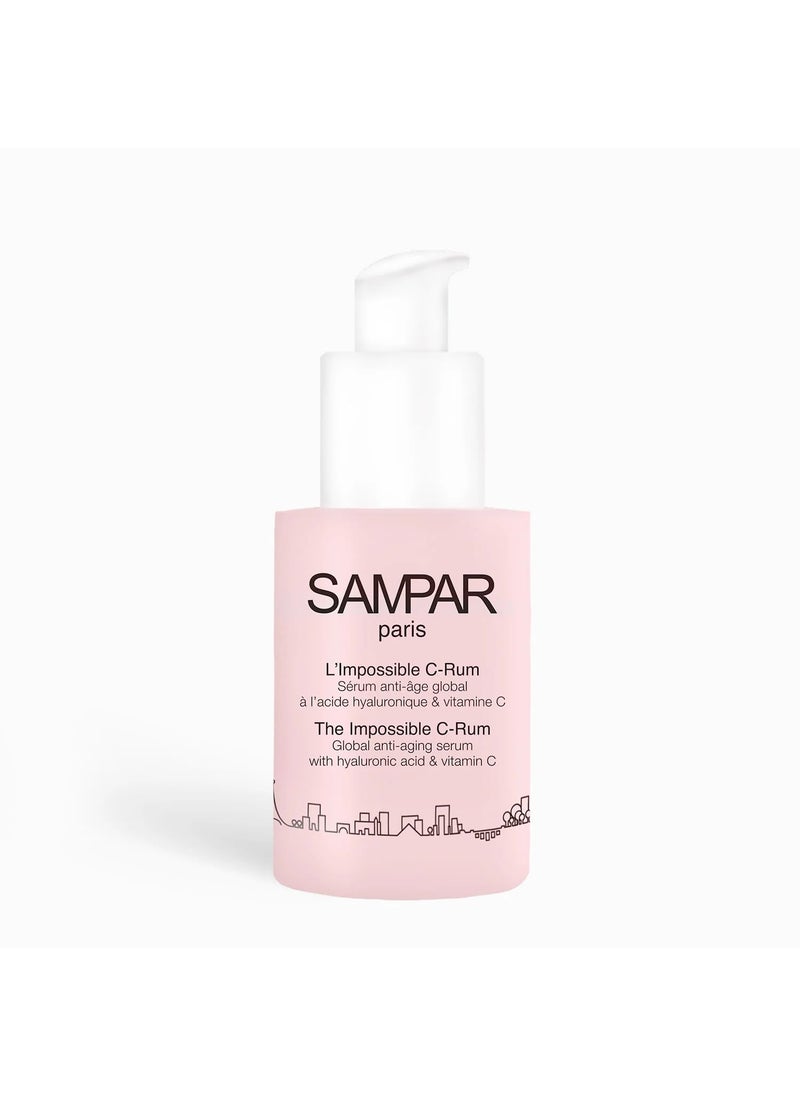Sampar SAMPAR Age Antidote The Impossible CRum  AntiAging Serum with Vitamin C Retinol Enzyme Peel BHA  AHA  Smooths Wrinkles Evens Skin Tone  All Skin Types CrueltyFree Made in Paris 1 fl oz 