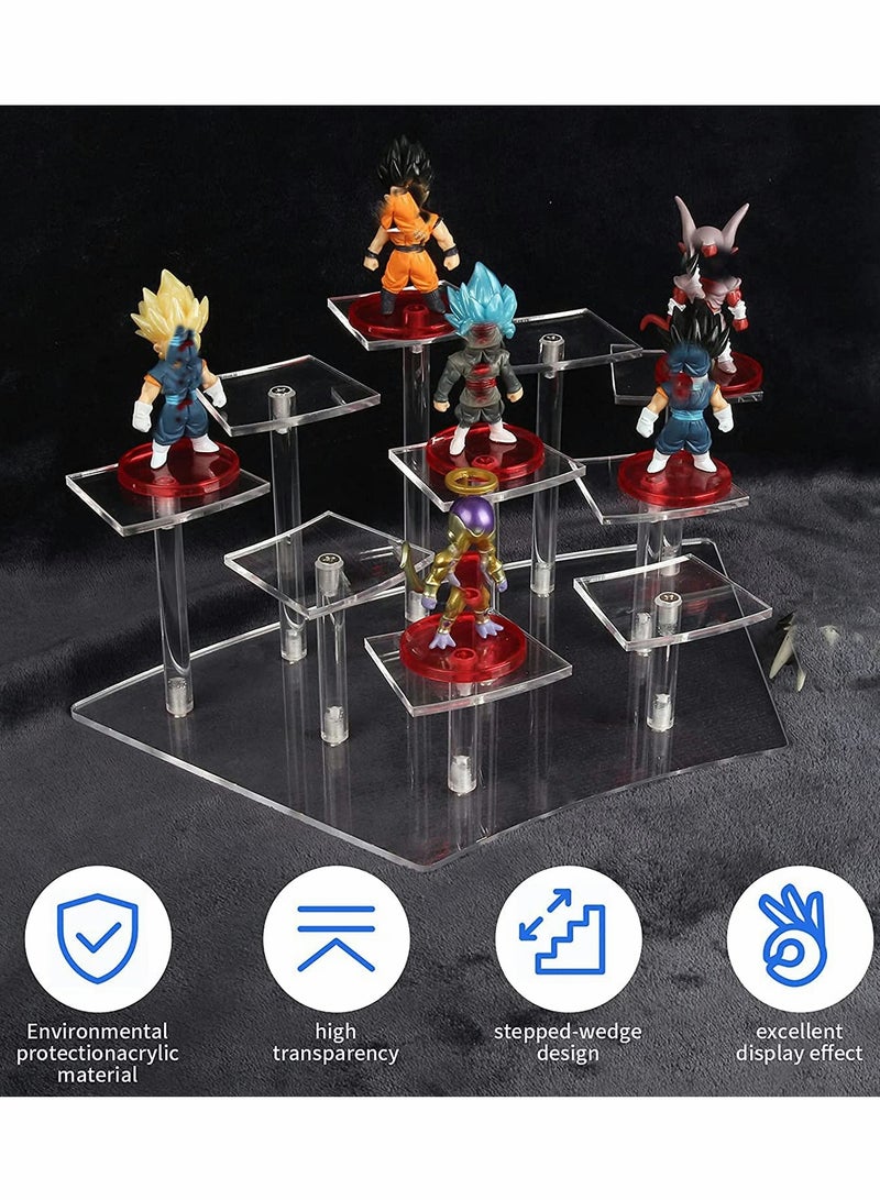 Excefore Acrylic Display Stand Risers Display Stand for Figures Collectibles, Toys and Dolls, Jewelry  - Image 2