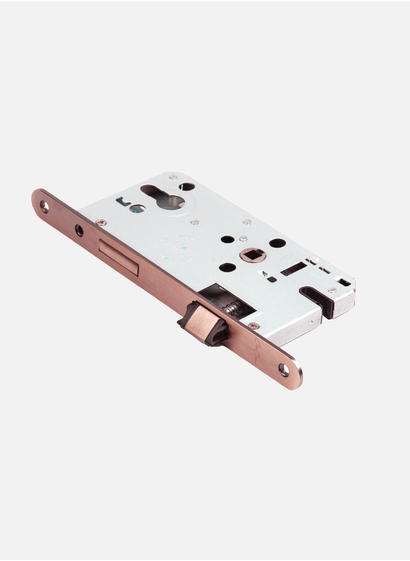 CINCINNO - Premium Anti-Rust SS304 Stainless Steel Mortise 7255 Lockbody 55x72mm – Curve End Shape, 5-Year Mechanical Warranty, Secure Door Lock for Residential & Commercial Use (Rose Gold) - Image 1