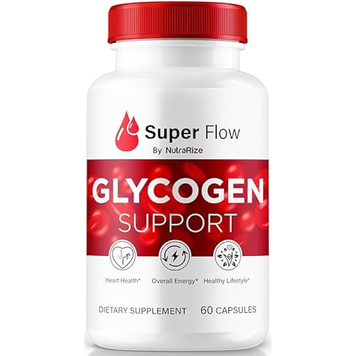 NutraRize Super Flow Glycogen, SuperFlow Glycogen Support Capsules, Super Flow Glyco Optimizer, Official SuperFlow Glyco Optimiser Caps, Super Flow Detox Cleanse, Super Flow Glycol (60 Capsules) - Image 1
