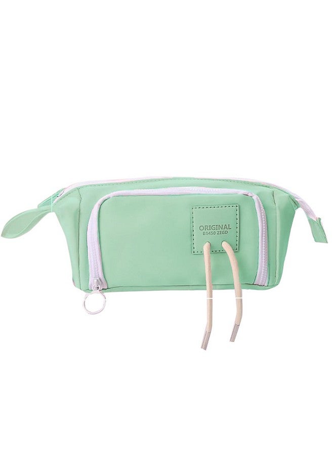 Handcuffs Pencil Case for Boys & Girls | Pencil Pouch | Stationary Organizer | Pen Cases | Stationery Bag | Aesthetic Pouches | School | Kids | College | Students | Gifts (Green) - Image 1