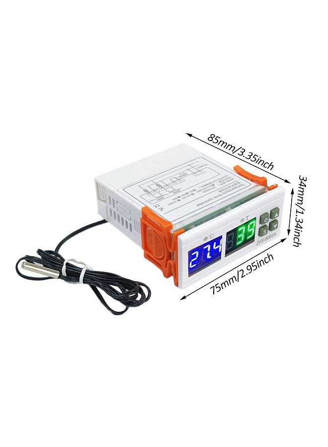 Generic ZFX-9060A Digital Temperature Controller Intelligent Temperature Regulator DC12V 10A Timing Thermostat Support Heating/Cooling/Temperature DC12V 10A  - Image 3