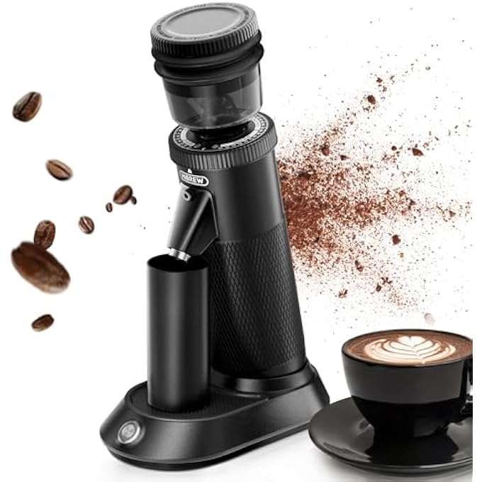 HiBREW G5 Coffee Grinder Cone Grinder Espresso Grinder Single Container Aluminium Housing 36 Adjustable Grinding Settings 50 G Bean Capacity Suitable For Espresso Pour Over Mocha Turkish Drip - Image 2