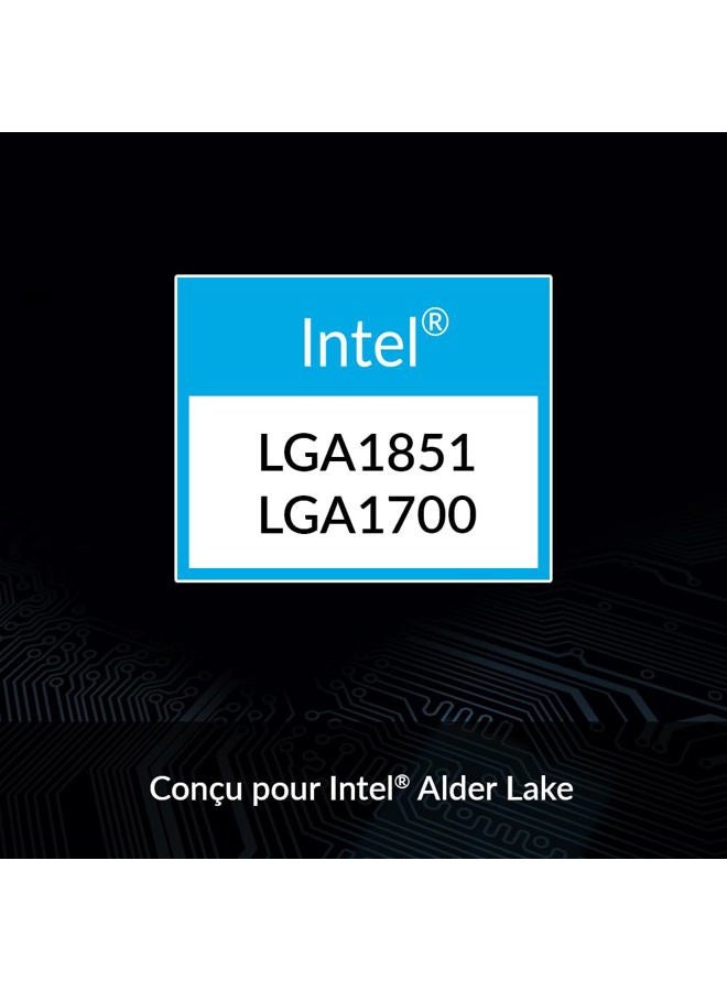 Arctic Alpine 17 - Intel CPU Cooler, 92 mm PWM Fan, Radial Heatsink, Top Blower, Intel LGA 1700, 4-pin Connector, 100-2000 RPM - Image 2