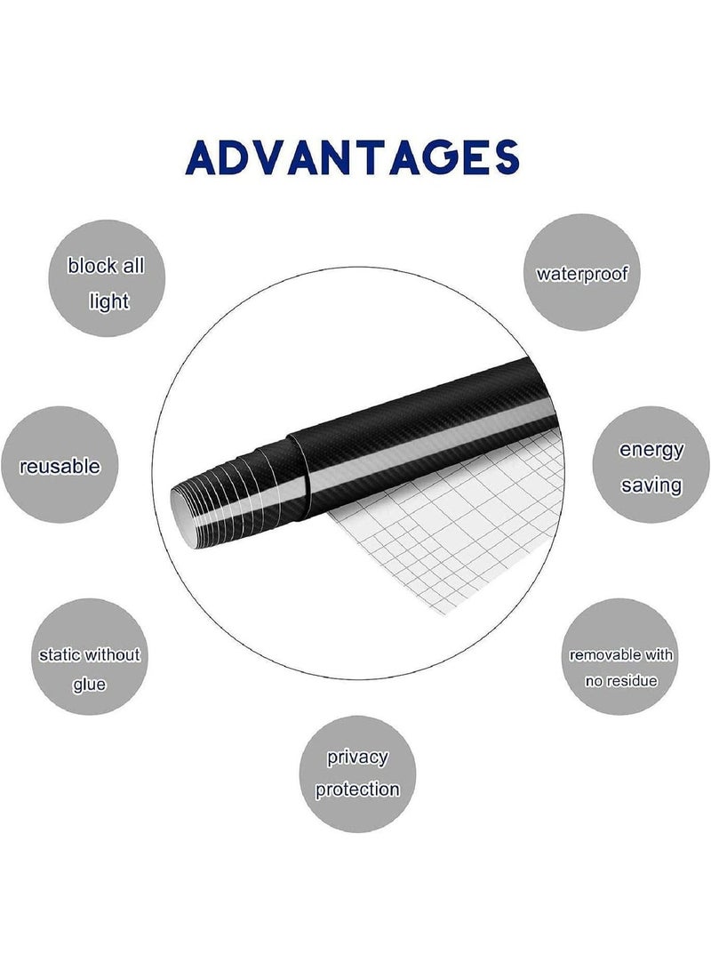 ChicAbode ملصقات السيارات ، أسود 6D ألياف الكربون فينيل لف ، فيلم لاصق ذاتي ، لف مقاوم للماء بدون فقاعة ، يتكيف مع مظهر وداخل الدراجات النارية ، أجهزة الكمبيوتر ، السيارات -1ft x 10ft - Image 3