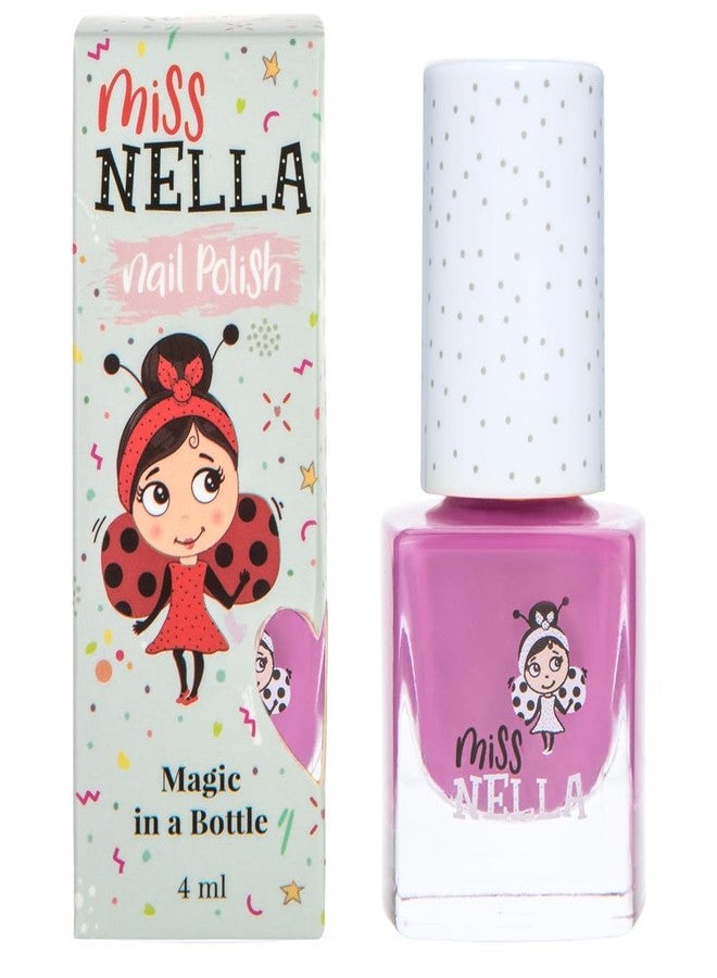MISS NELLA LITTLE POPPET- Safe Special Bold purple Nail Polish for Kids, Non-Toxic & Odor Free Formula for Children and Toddlers, Natural Water Based for Easy Peel Off - Image 1