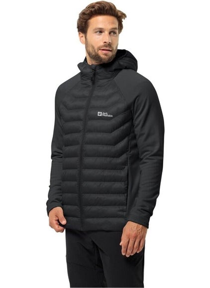 Jack Wolfskin جاكيت خارجي هجين برو روتبورن للرجال 1710512-6000 أسود  - Image 1