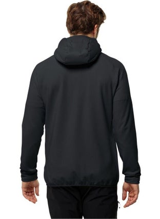 Jack Wolfskin جاكيت خارجي هجين برو روتبورن للرجال 1710512-6000 أسود  - Image 2