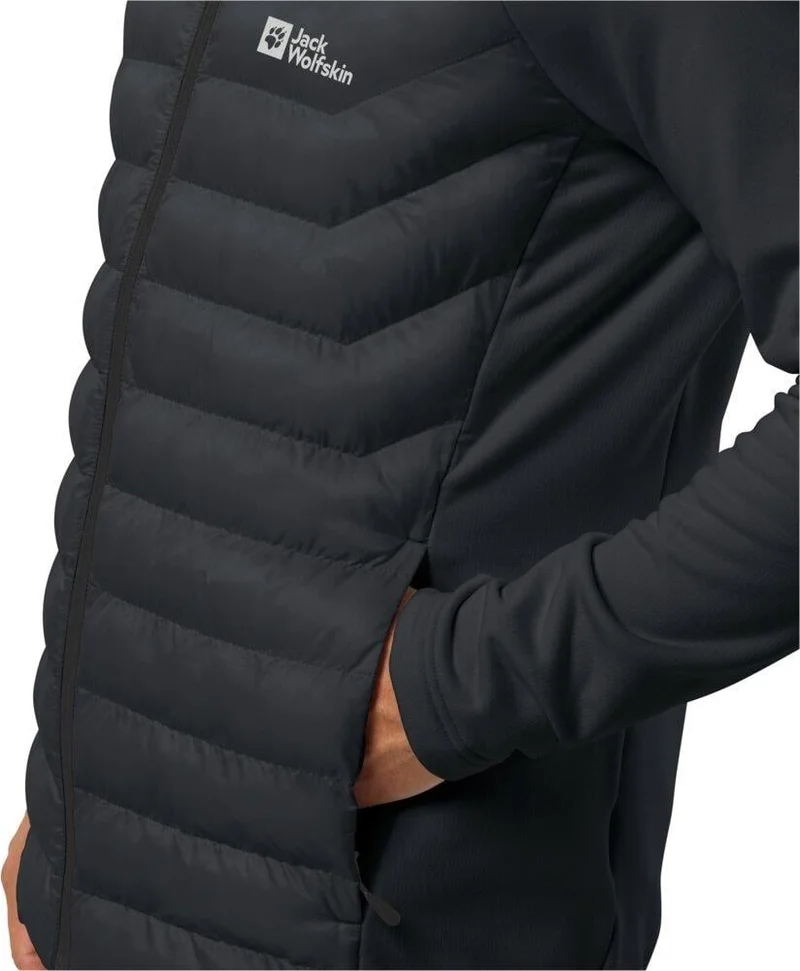 جاك ولفسكن JACK WOLFSKİN Routeburn Pro Hybrid M 1710512-6000 Men's Black Coat&Jacket