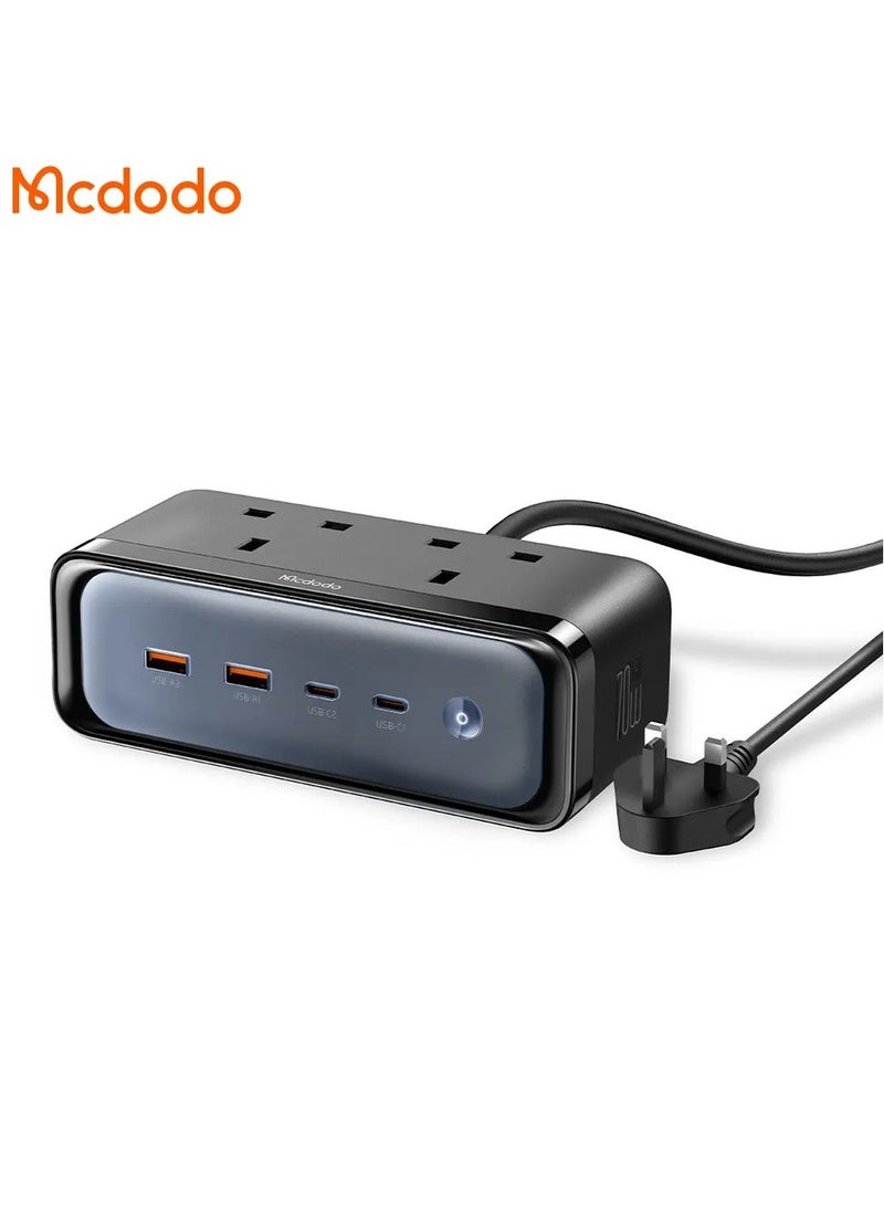 Mcdodo High-Speed Mcdodo Charger 4590 6-in-1 GaN Power Strip with Lightning and Surge Protection - Image 1