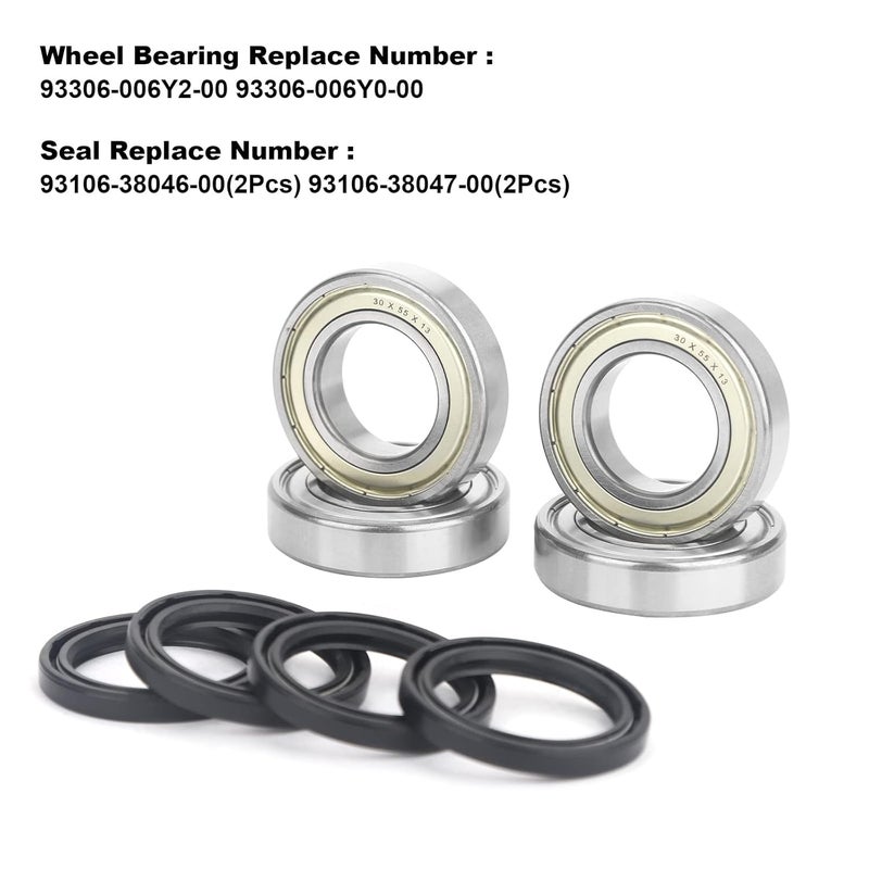 MINSTAR Front Wheel Bearing Set with Seals for Yamaha Kodiak, Grizzly, Big Bear, and Bruin - Image 2