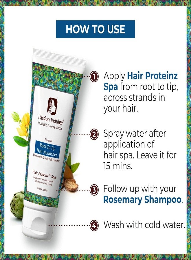 Passion Indulge Anti Hair Fall Spa Kit - Hair Proteinz Hair Spa Inbuilt Protein Booster & Rosemary anti-hair fall conditioning shampoo | Suitable for all Hair Types - Image 4