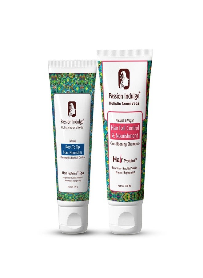 Passion Indulge Anti Hair Fall Spa Kit - Hair Proteinz Hair Spa Inbuilt Protein Booster & Rosemary anti-hair fall conditioning shampoo | Suitable for all Hair Types - Image 1