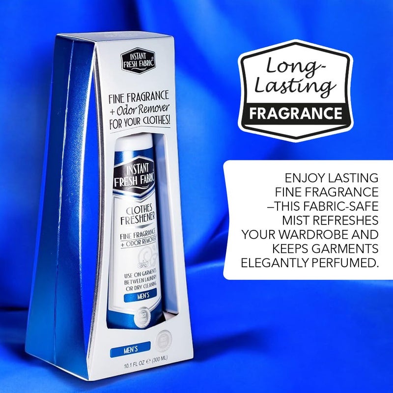 Premium CLOTHES FRESHENER for Men Fabric Spray Keeps Clothes Fresh, Odor Remover Fabric Refresher Spray Extends Garment Life, Linen Spray for Bedding Eco-Friendly, 6.76 oz - INSTANT FRESH FABRIC - Image 5