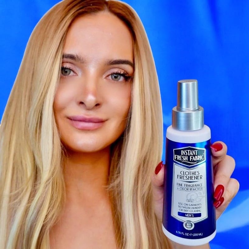 Premium CLOTHES FRESHENER for Men Fabric Spray Keeps Clothes Fresh, Odor Remover Fabric Refresher Spray Extends Garment Life, Linen Spray for Bedding Eco-Friendly, 6.76 oz - INSTANT FRESH FABRIC - Image 4