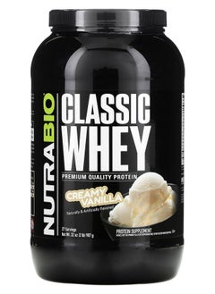NutraBio Classic Whey Protein Creamy Vanilla 2 lbs (907 g) 