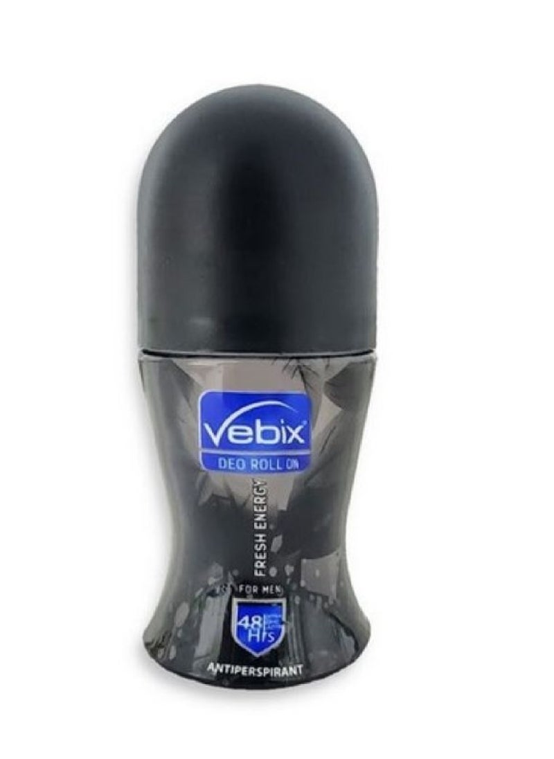 Vebix VEBIX DEO ROLL ON FRESH ENERGY FOR MEN 50ML 