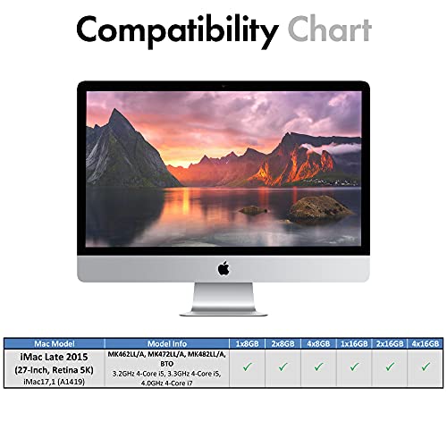 A-Tech 32GB (4x8GB) RAM for Apple iMac Late 2015 27 inch Retina 5K | DDR3L 1866MHz / 1867MHz PC3L-14900 1.35V 204-Pin SODIMM Memory Upgrade Kit - Image 3
