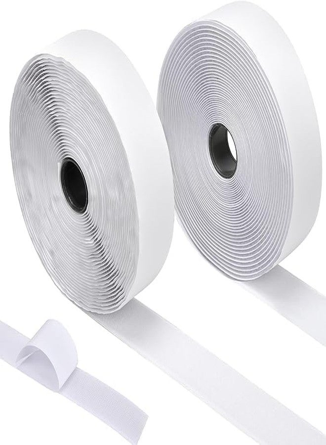 TRIVOT 5M White Strips with Adhesive Heavy Duty Multipurpose Tape Double Sided Hook and Loop Tape for Hanging Pictures at Home and Office Bulk Straps for Hanging on the - Image 1