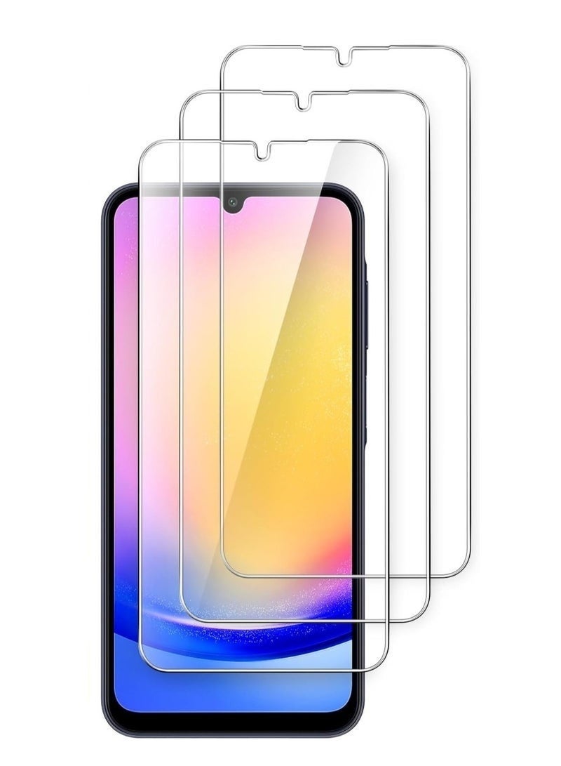 Lynacz Original Tempered Glass Screen Protector for Samsung Galaxy A25 5G Screen Protector 9H Hardness Scratch Resistance Screen Protector Pack of 3 Anti-Scratch HD Clear - Image 4