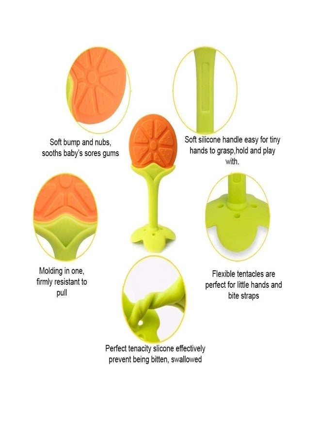 ROFORUF Silicon Baby Teething Toys for Newborn Infant BPA Free Natural Organic Nipple Teethers for Newborn Infant, Babies/Silicone Dental Care Teether (Combo 3 Pack of 3) - Image 5