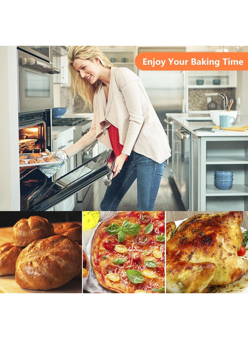 BHAJANSHREE Bhajanshree 2 Pcs Air Fryer Basket with Tray for Oven Stainless Steel Crisper NonStick Mesh Set Roasting French FriesChicken Crispy Foods Healthy Cooking Large Fry NonStickDishwasher Safe Combo  - Image 3