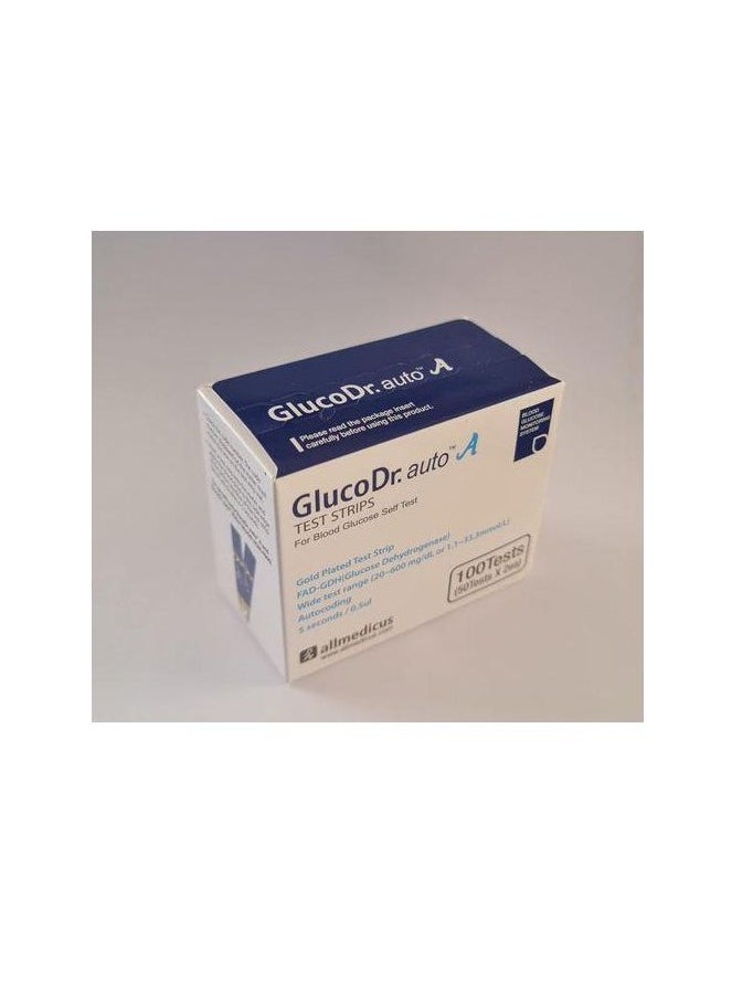 Gluco Dr 100 Strips Gluco Dr Box Of Gluco Dr Auto Strips  - Image 4