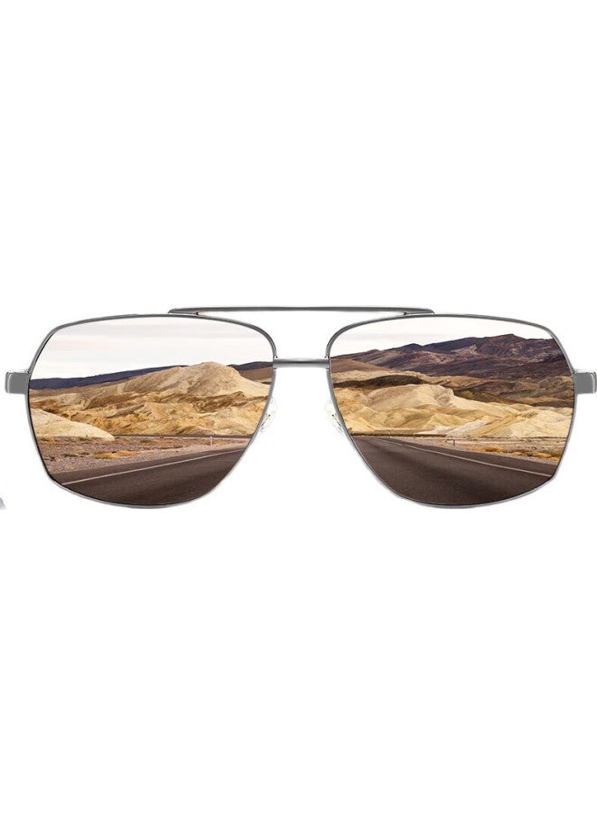 CAPONI Glass Sunglasses Men Hd Polarized Sunglasses Aviator Toad Mirror Driving Glasses Uv Protection Sunscreen - Image 1