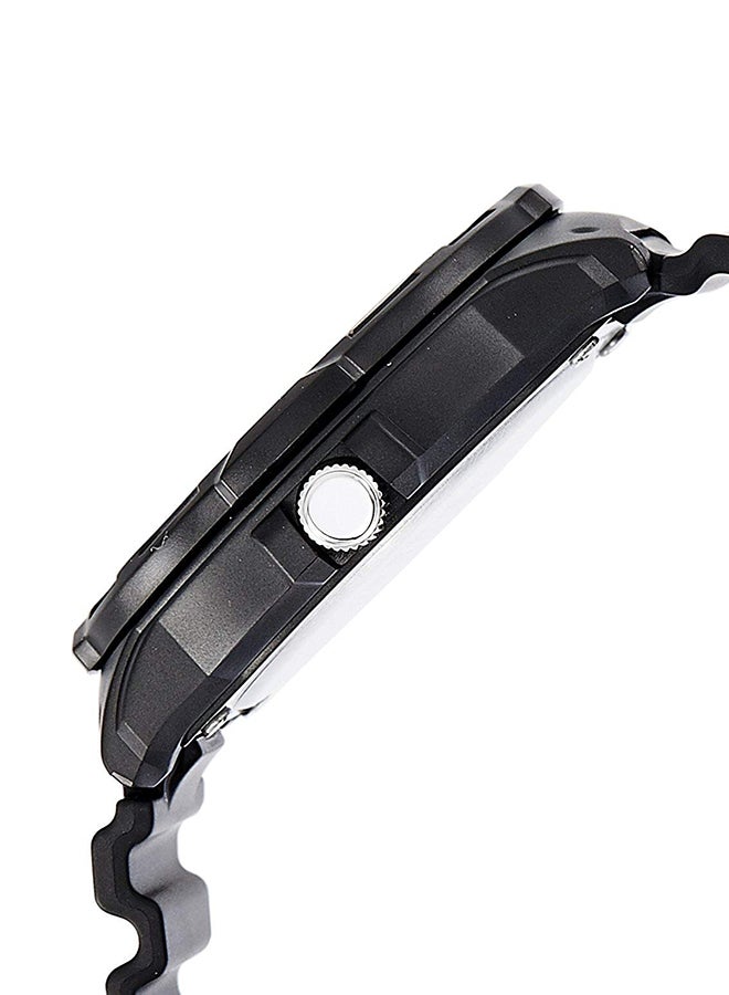 CASIO Men Water Resistant Resin Analog Sport Watch MRW-200H-1BVDF - 48 mm - Black - Image 4