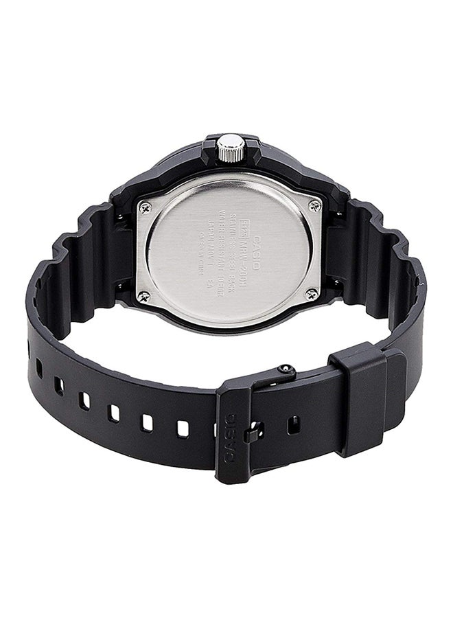 CASIO Men Water Resistant Resin Analog Sport Watch MRW-200H-1BVDF - 48 mm - Black - Image 2