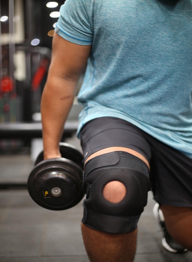 GAARA INDIA Open Patella Knee Support (Pack of 2) - Breathable Knee Cap Brace for Men & Women, Universal Size - Ideal for Pain Relief, Walking, Running, Gym, Arthritis, ACL/MCL, Torn Meniscus - Image 3