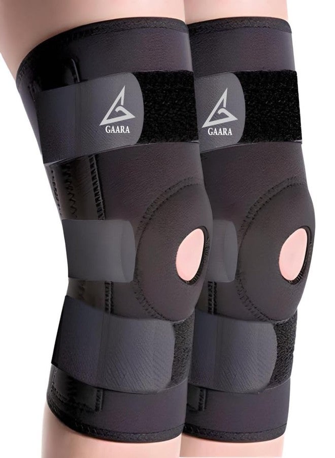 GAARA INDIA Open Patella Knee Support (Pack of 2) - Breathable Knee Cap Brace for Men & Women, Universal Size - Ideal for Pain Relief, Walking, Running, Gym, Arthritis, ACL/MCL, Torn Meniscus - Image 1