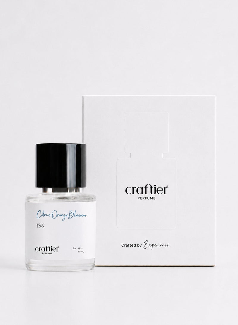 Craftier Perfume CITRUS ORANGE BLOSSOM - Inspired of-MYSLF, Eau De Parfum for Men - 50ml, Long Lasting Citrus Fragrance Upto 16 Hrs, Travel Size Men's Perfume - Image 2