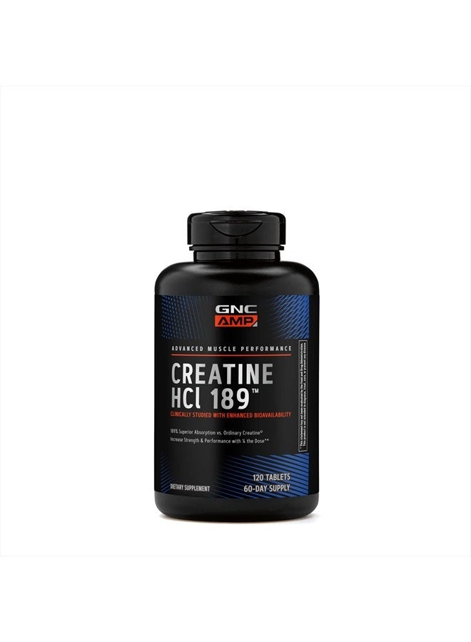 GNC AMP HCl 189, 120 Tablets - Image 2