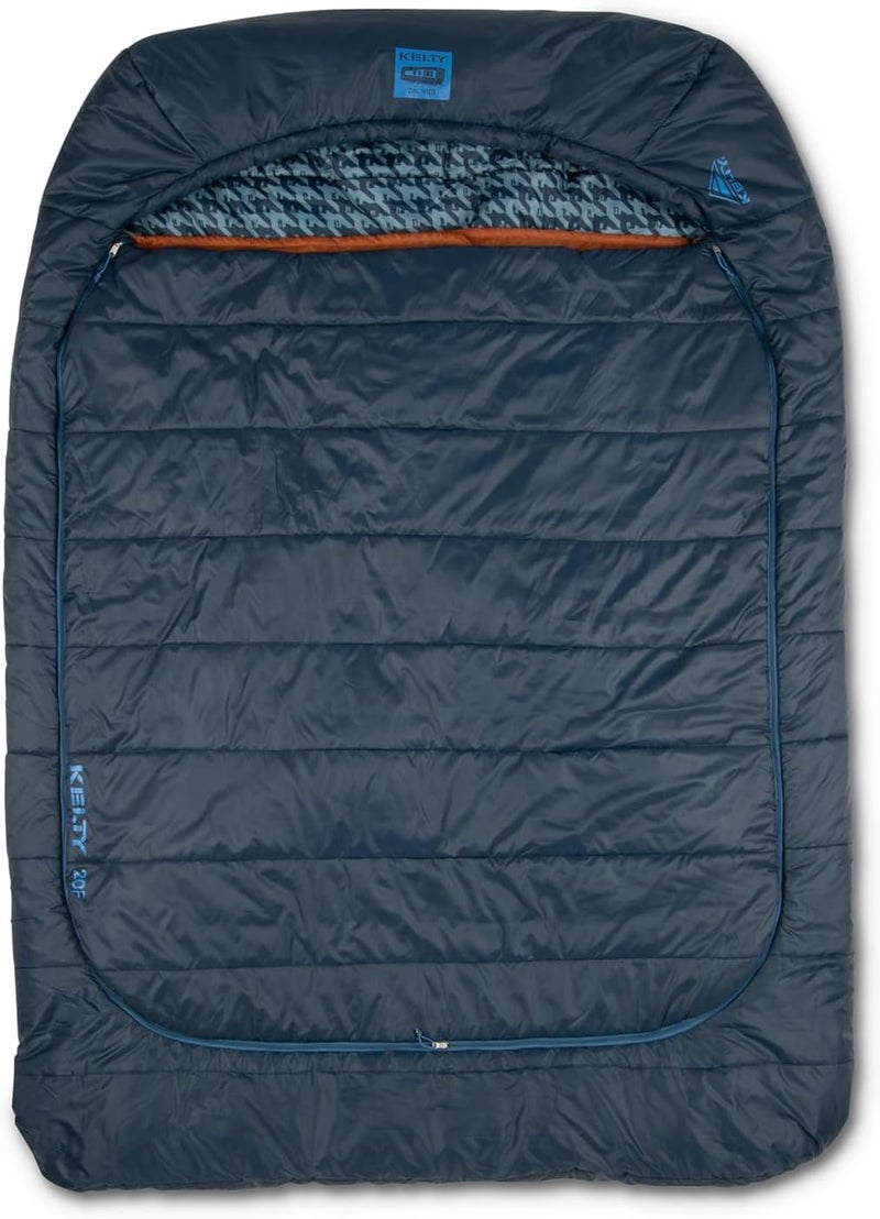 Kelty TruComfort Doublewide 20 Degree Sleeping Bag  Two Person Synthetic Camping Sleeping Bag for Couples  Family Camping - Image 1