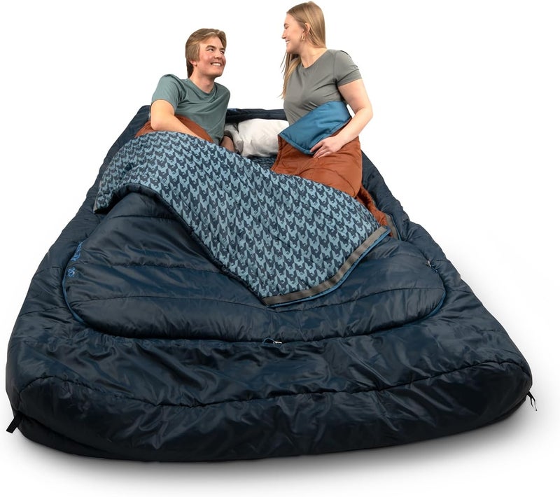 Kelty TruComfort Doublewide 20 Degree Sleeping Bag  Two Person Synthetic Camping Sleeping Bag for Couples  Family Camping - Image 4