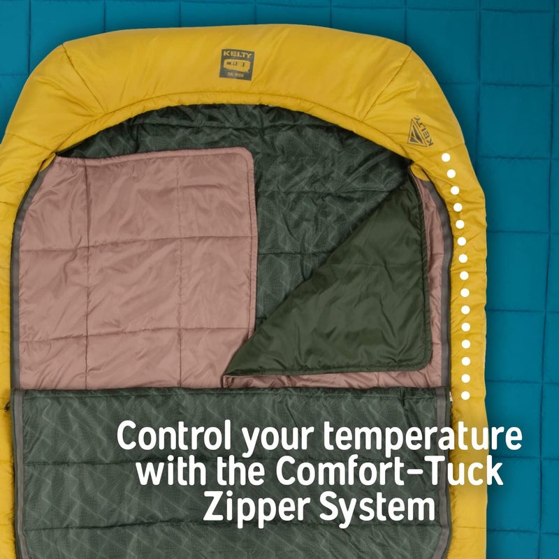 Kelty TruComfort Doublewide 20 Degree Sleeping Bag  Two Person Synthetic Camping Sleeping Bag for Couples  Family Camping - Image 5