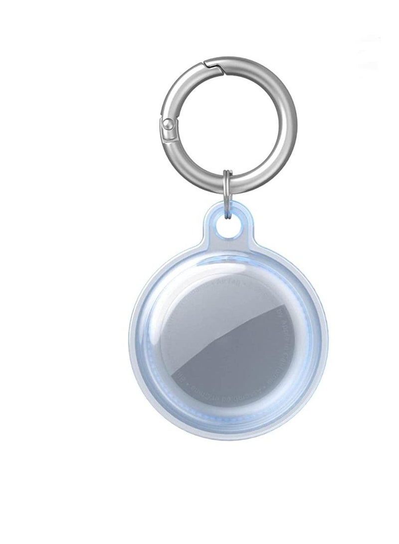 Rock Pow Easy To Carry Key Chain Portable Protective Transparent Case for Airtags Tracker Holder  - Image 1