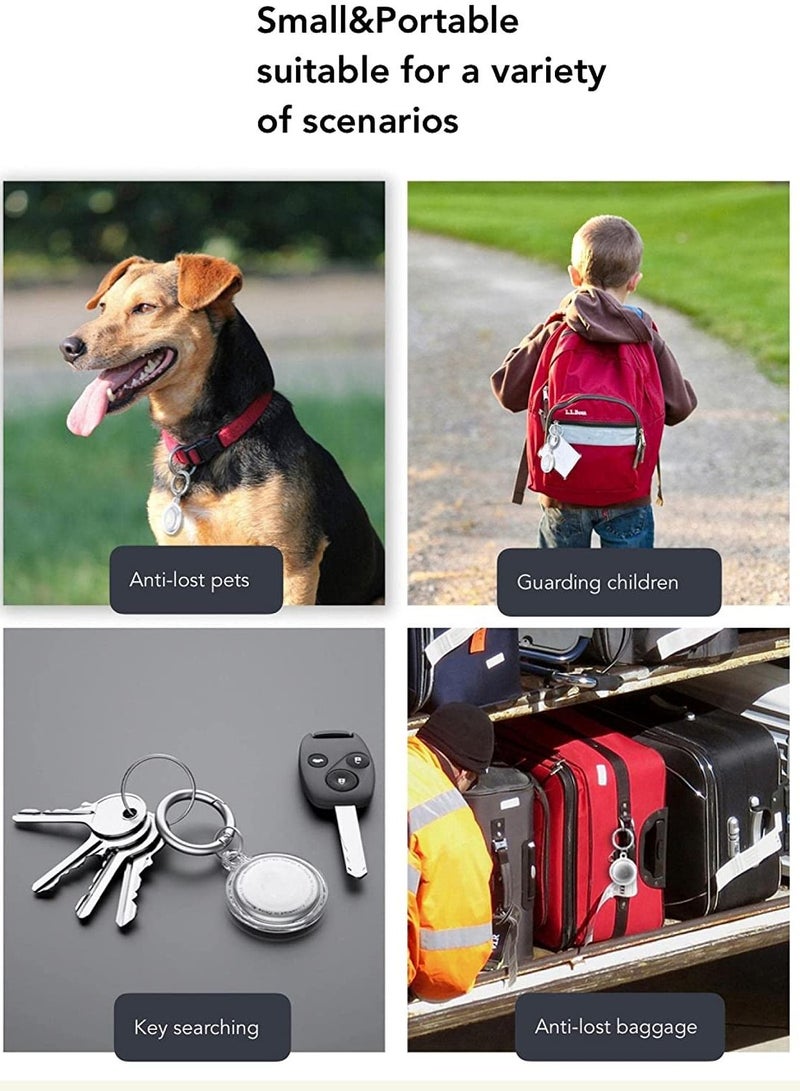 Rock Pow Easy To Carry Key Chain Portable Protective Transparent Case for Airtags Tracker Holder  - Image 4