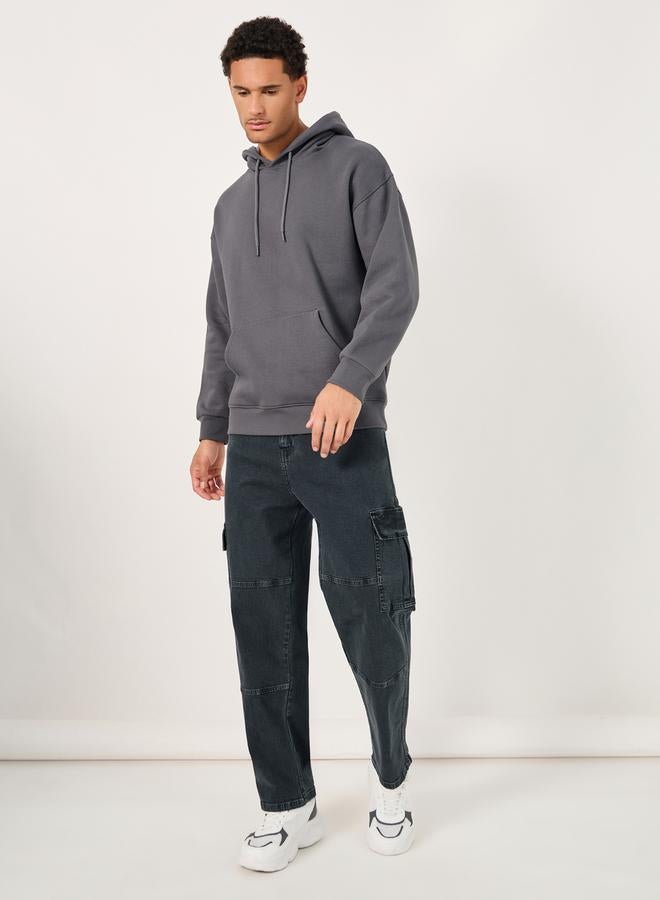 ستايلي جينز كارغو فضفاض بخصر متوسط - Image 2