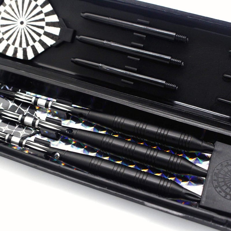 ROOBEEO Soft Tip Darts Set for Electronic Dart Board 18/22g Plastic Tip Darts Set with Brass Barrels&Aluminum Shafts, 6 Flights 3 Spare Plastic Dart Shaft 20 Soft Tips Portable Case - Image 4